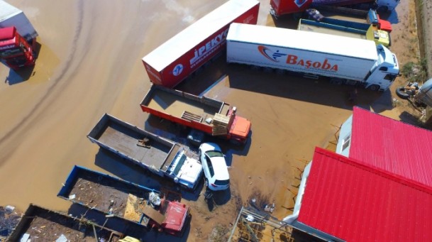 Selin verdiği hasar havadan görüntülendi - 594