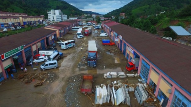 Selin verdiği hasar havadan görüntülendi - 877