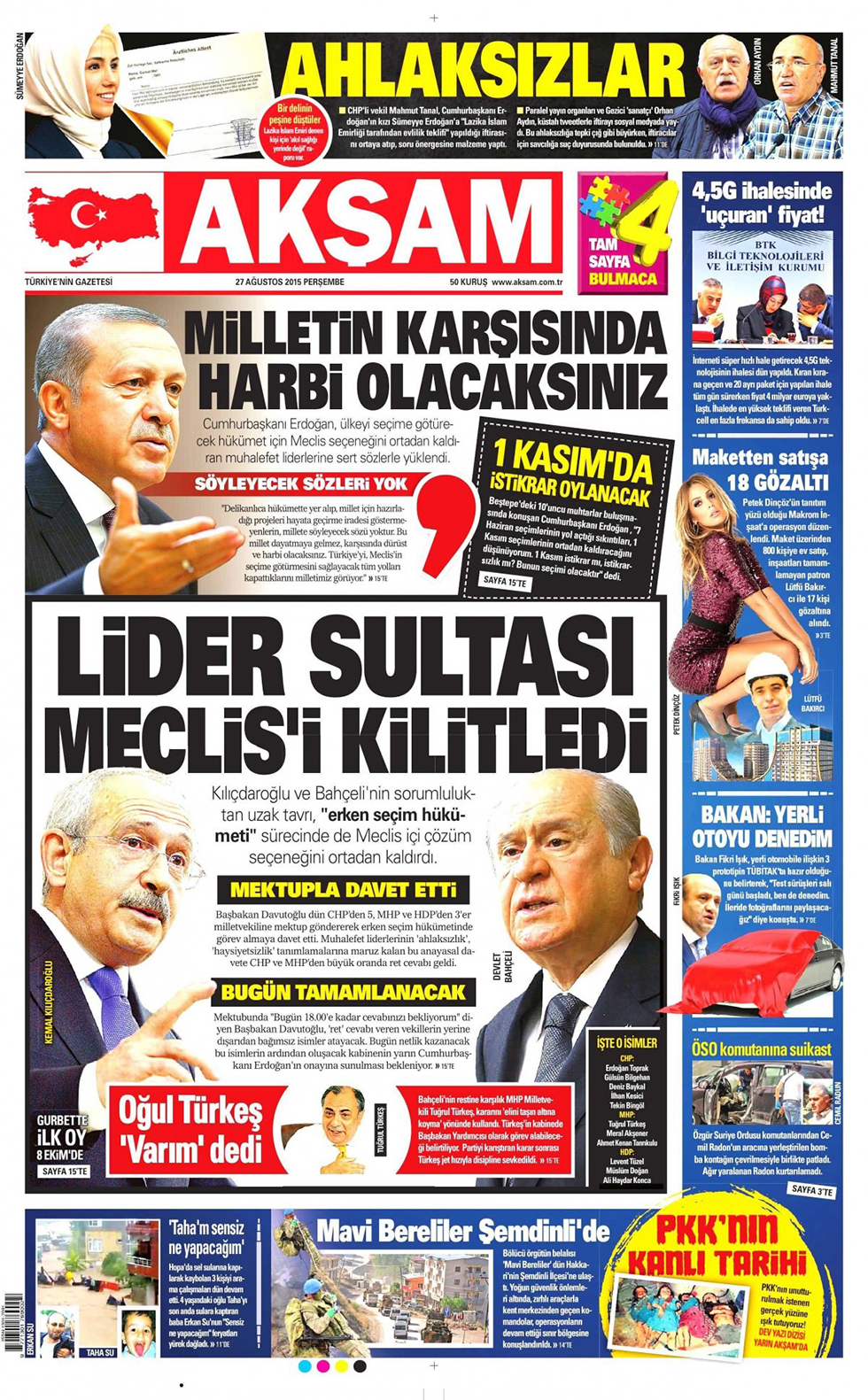 Gazeteler bugün ne yazdı? - 5