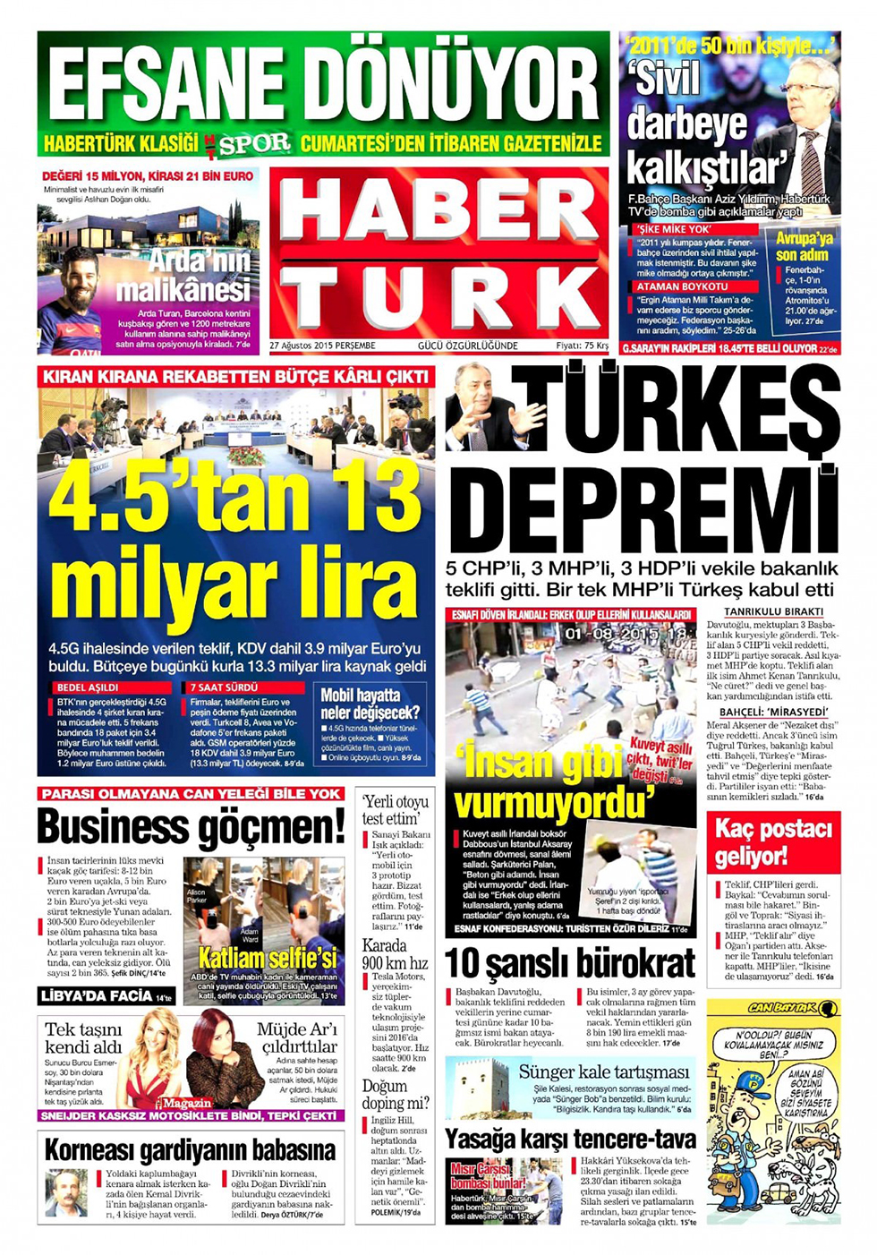 Gazeteler bugün ne yazdı? - 13