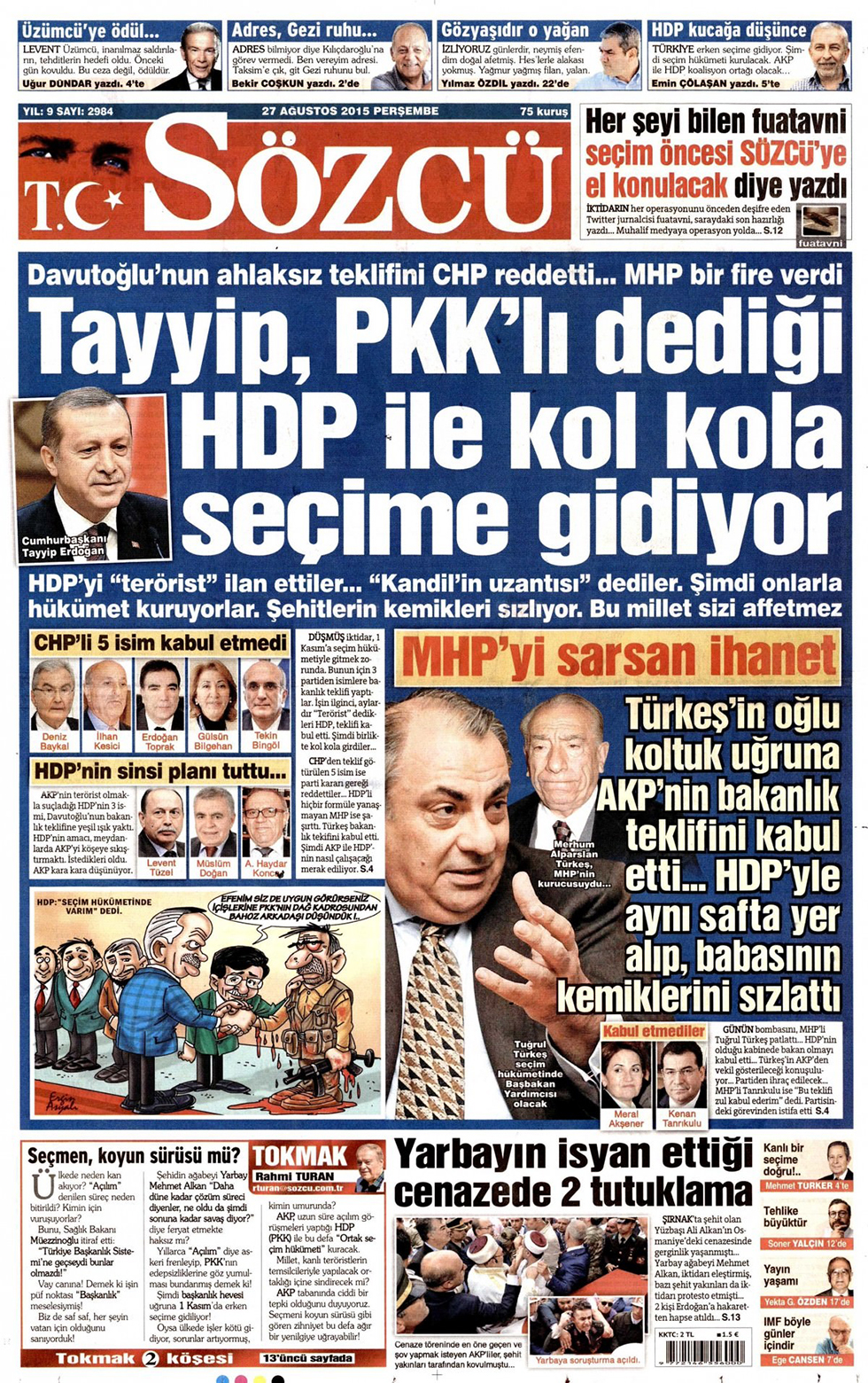 Gazeteler bugün ne yazdı? - 9