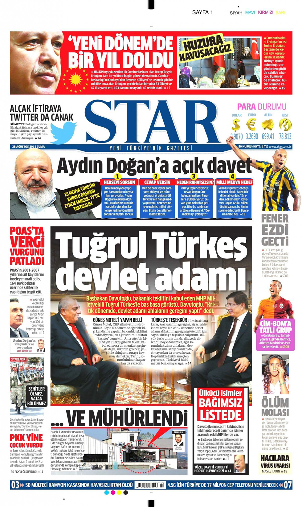 Gazeteler bugün ne yazdı? - 1