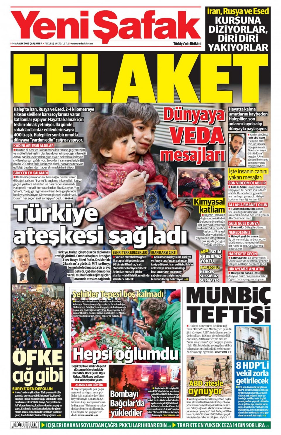 14 Aralık 2016 gazete manşetleri - 754
