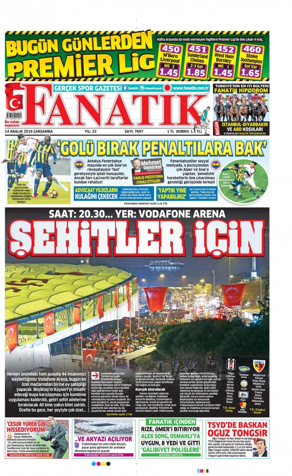 14 Aralık 2016 gazete manşetleri - 137