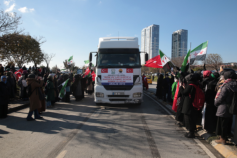 'Halep'e Yol Açın' konvoyu yola çıktı - 3