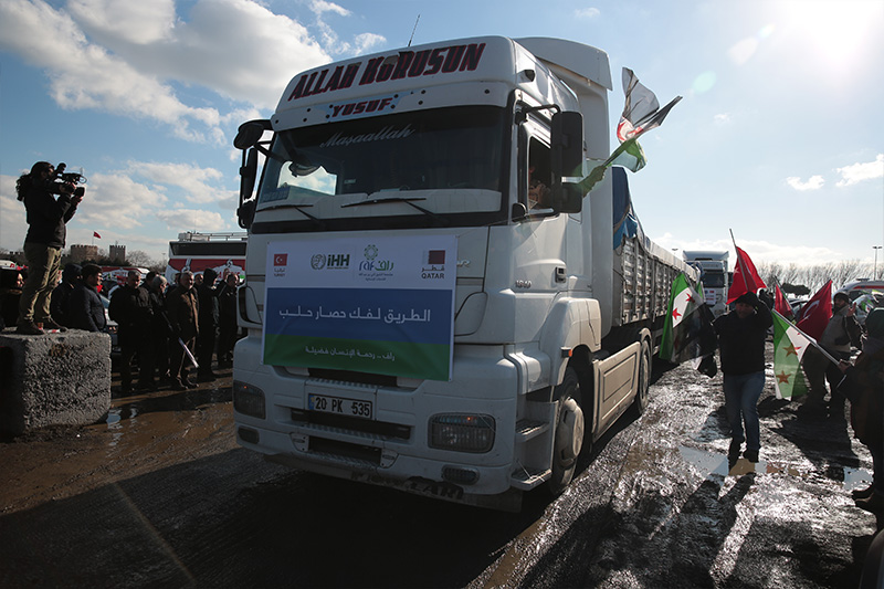 'Halep'e Yol Açın' konvoyu yola çıktı - 1