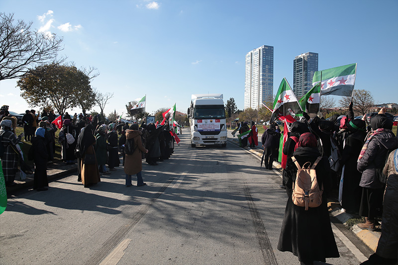 'Halep'e Yol Açın' konvoyu yola çıktı - 4