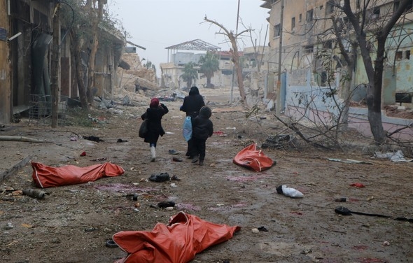 Halep'te sokaklar ceset doldu! - 11