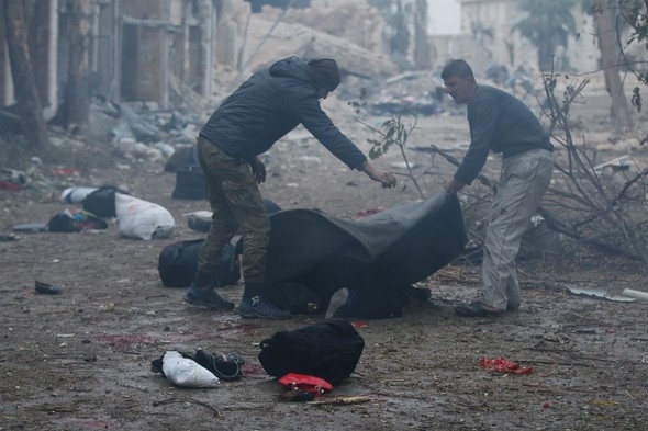 Halep'te sokaklar ceset doldu! - 52