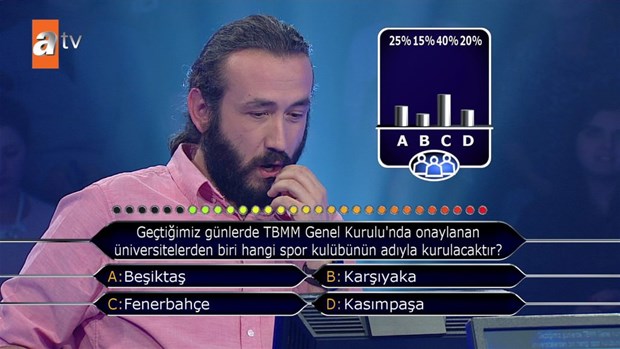 Kim Milyoner Olmak İster'deki ilginç sorular - 19