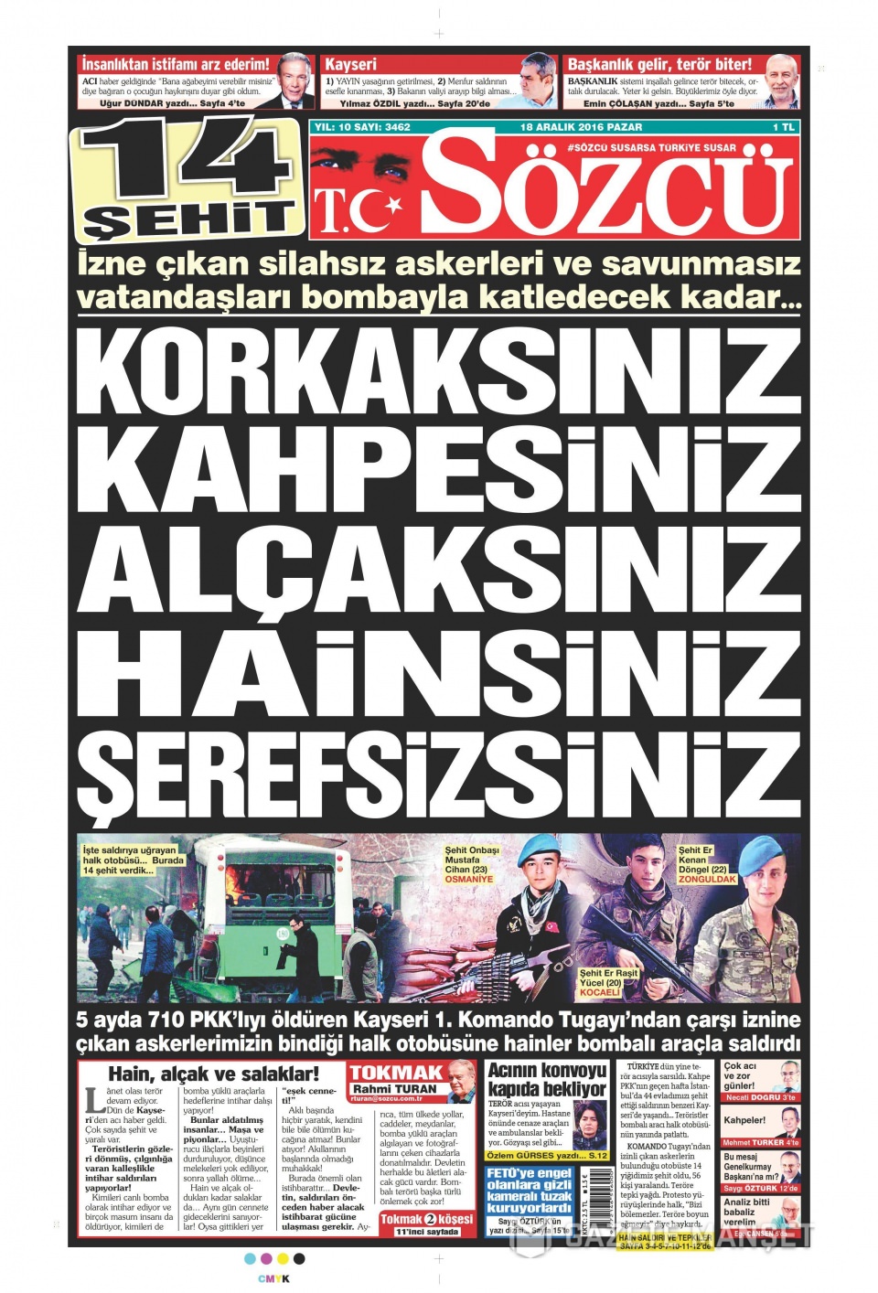 18 Aralık 2016 gazete manşetleri - 3