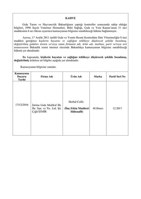 İşte bakanlık tarafından açıklanan hileli ürünler - 32