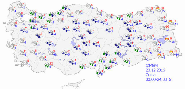 Meteoroloji uyardı! 10 ilde kuvvetli kar yağışı olacak - 17
