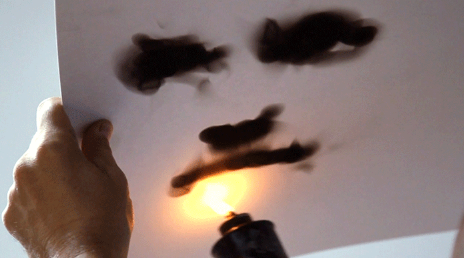 Ateşle resim çiziyor! - 4