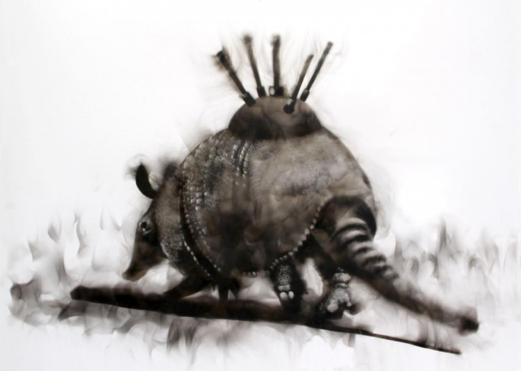 Ateşle resim çiziyor! - 6