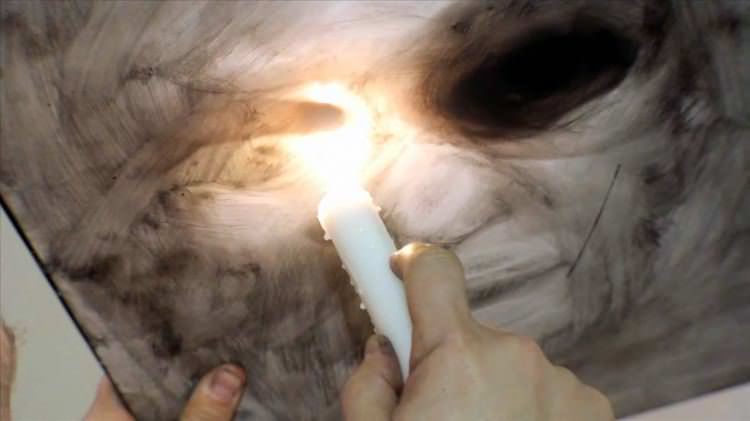 Ateşle resim çiziyor! - 30