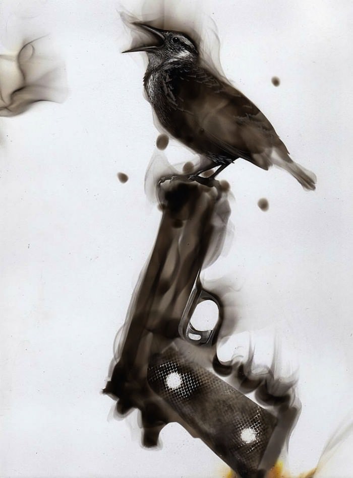 Ateşle resim çiziyor! - 47