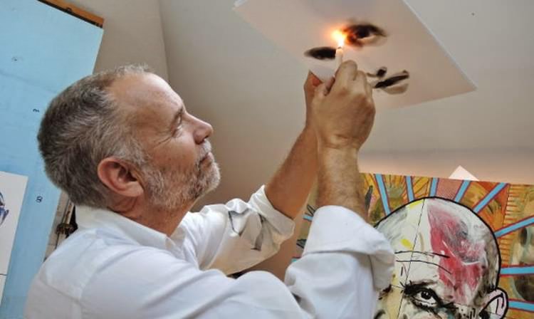 Ateşle resim çiziyor! - 59