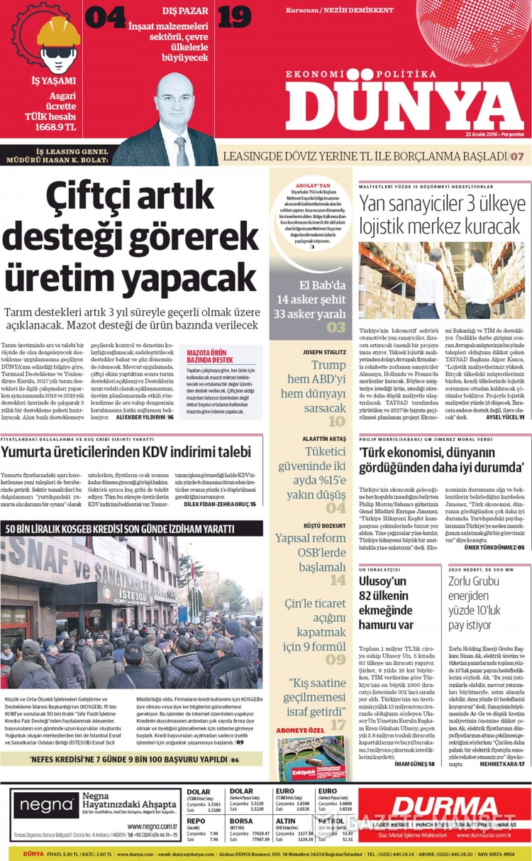 22 Aralık 2016 gazete manşetleri - 31