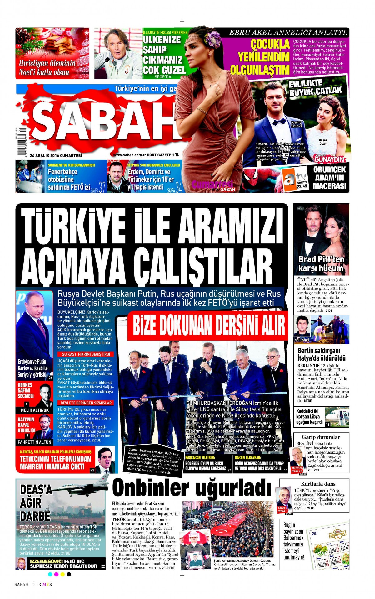 24 Aralık 2016 gazete manşetleri - 22