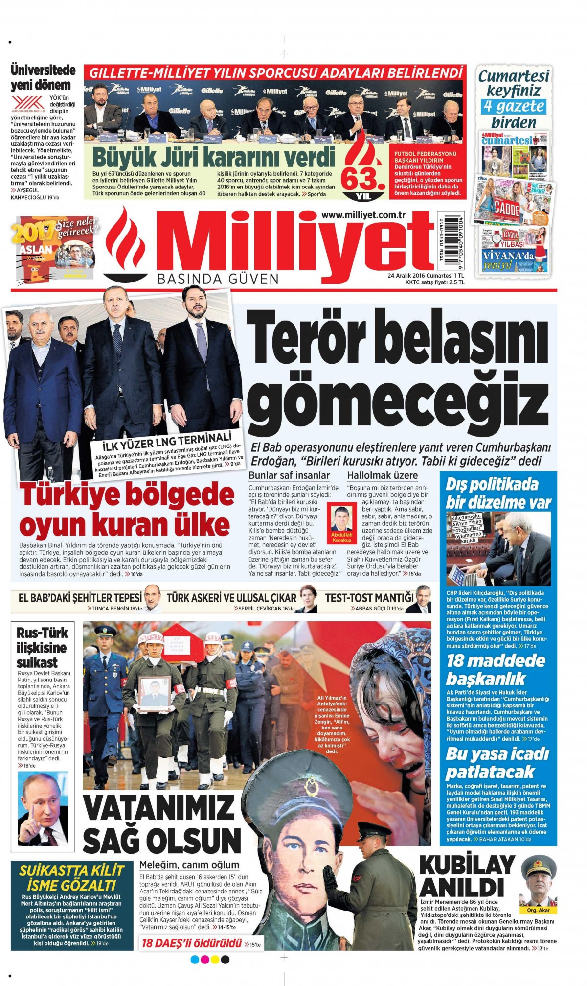 24 Aralık 2016 gazete manşetleri - 21