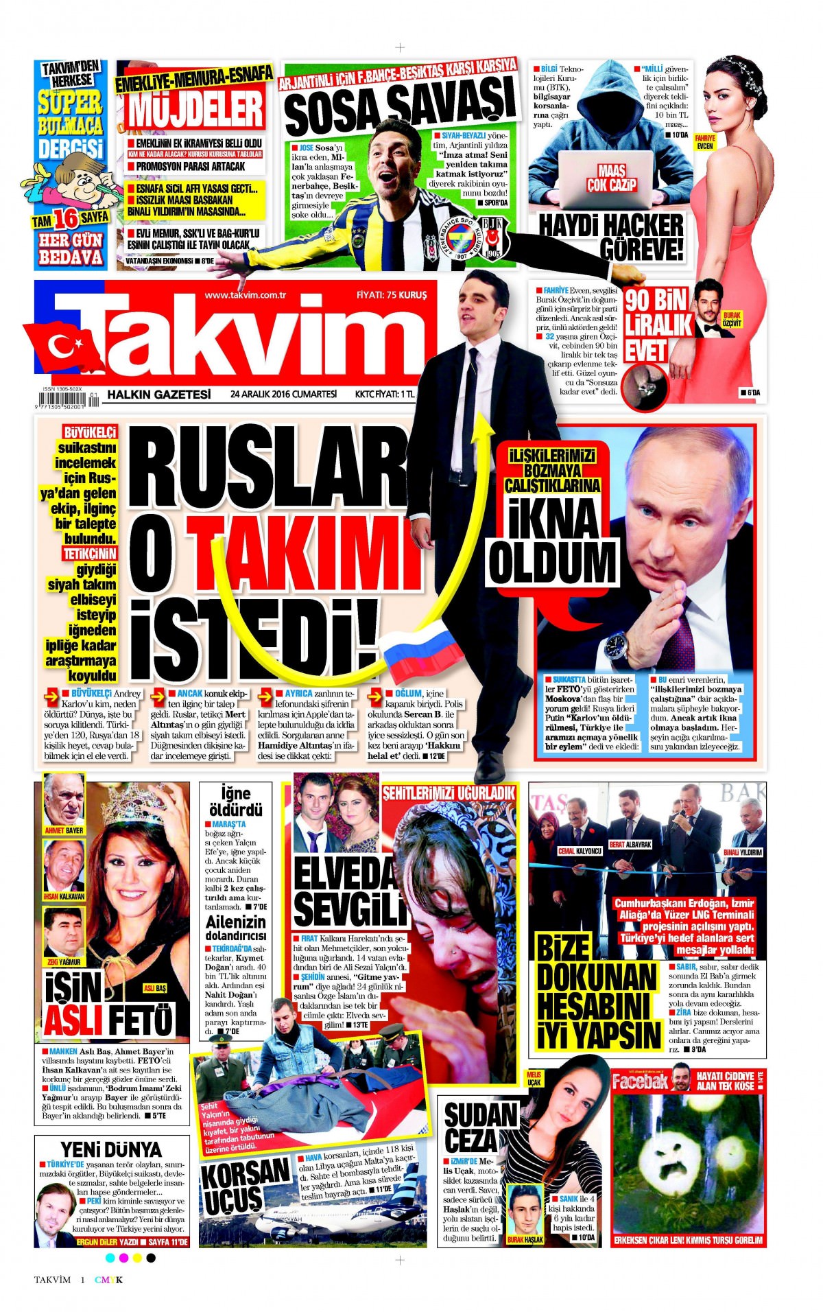 24 Aralık 2016 gazete manşetleri - 17