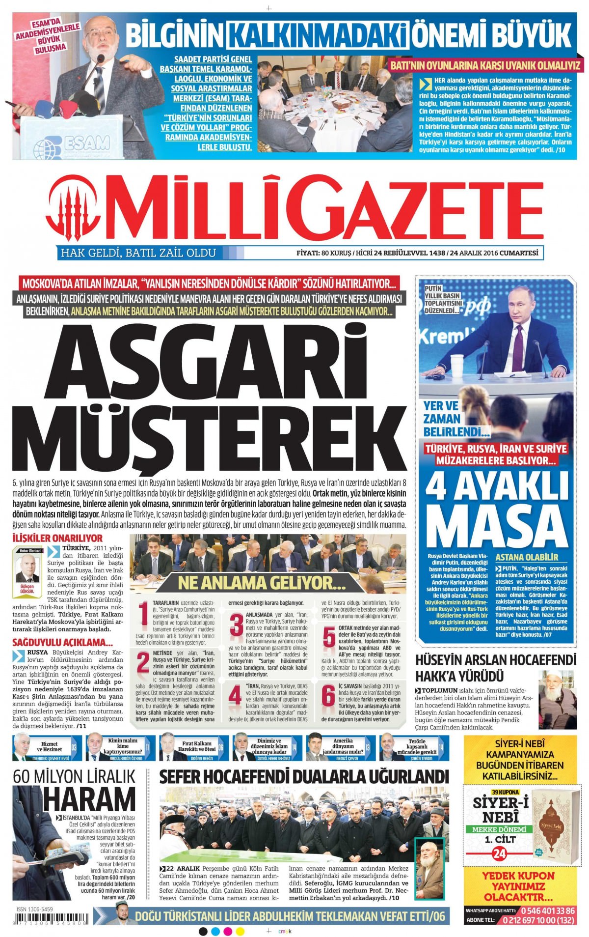 24 Aralık 2016 gazete manşetleri - 16