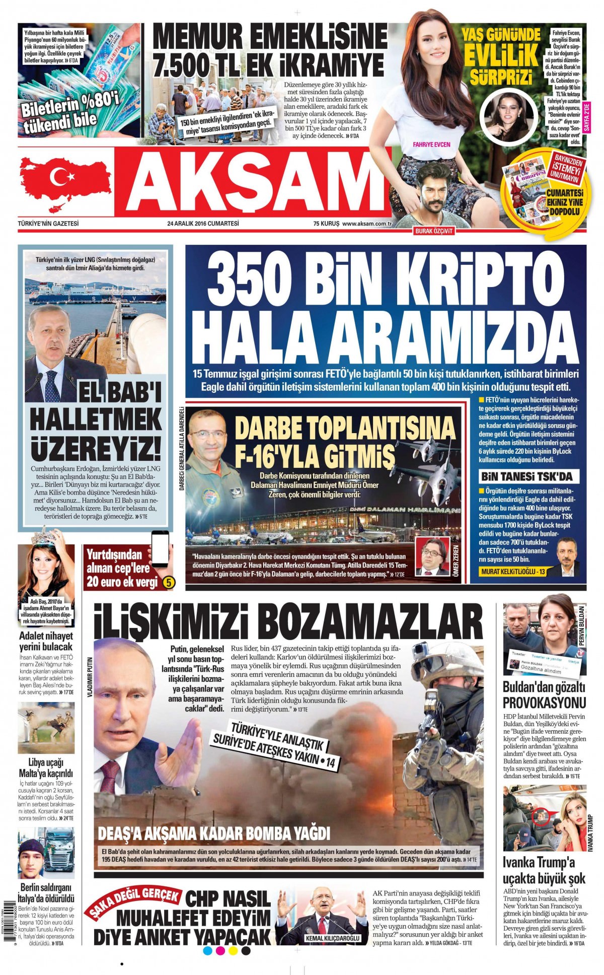 24 Aralık 2016 gazete manşetleri - 15