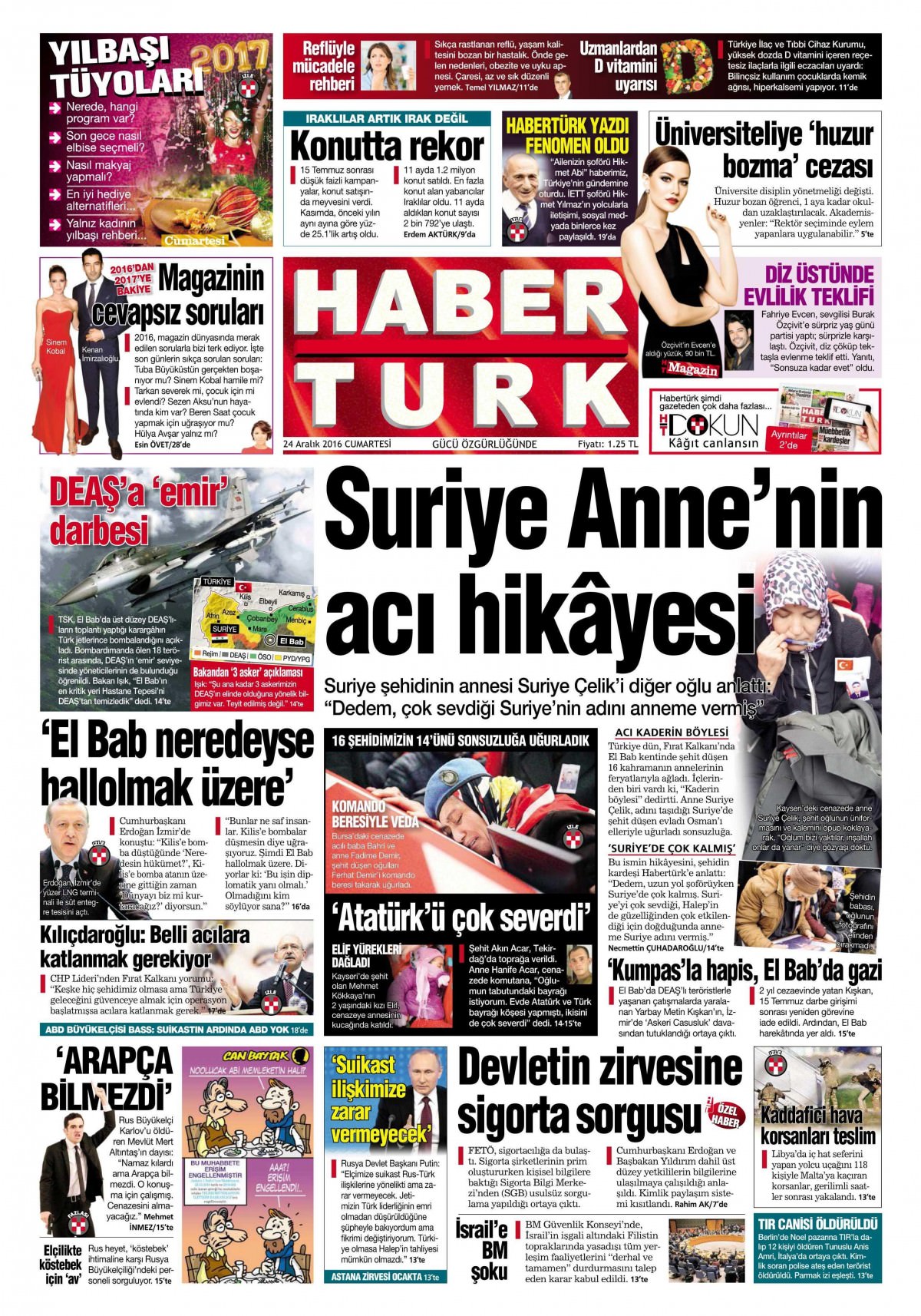 24 Aralık 2016 gazete manşetleri - 14