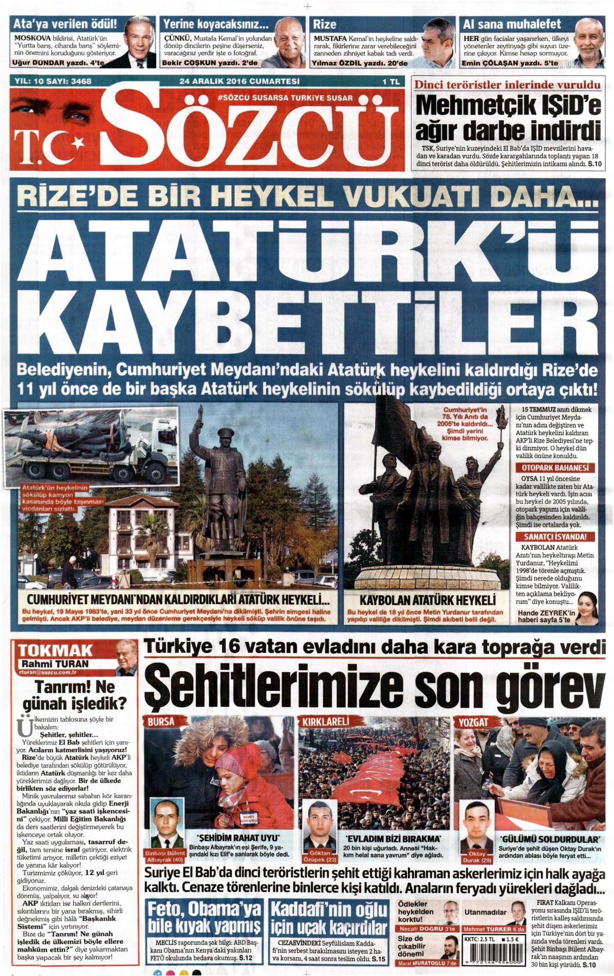 24 Aralık 2016 gazete manşetleri - 13