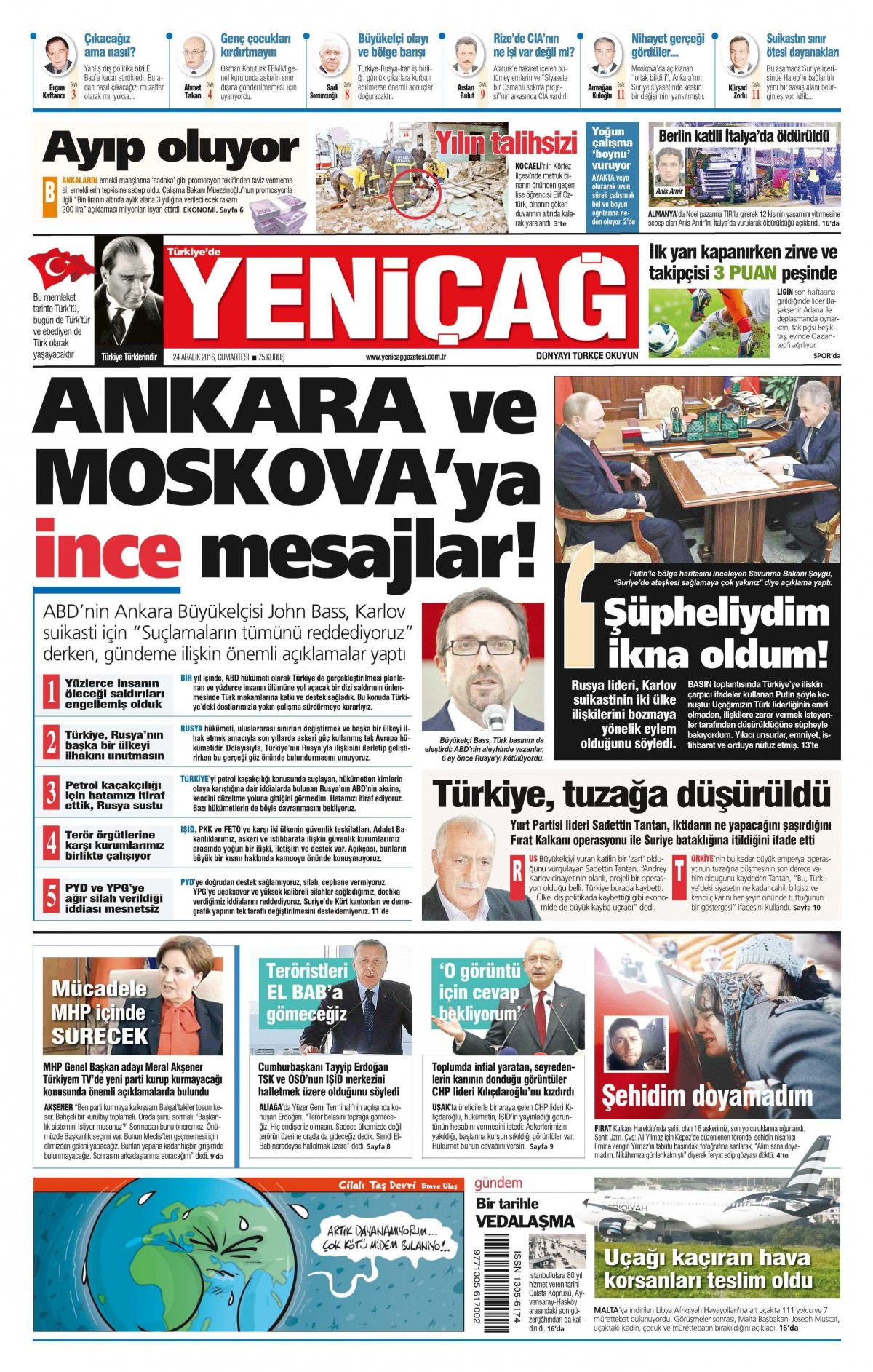 24 Aralık 2016 gazete manşetleri - 5