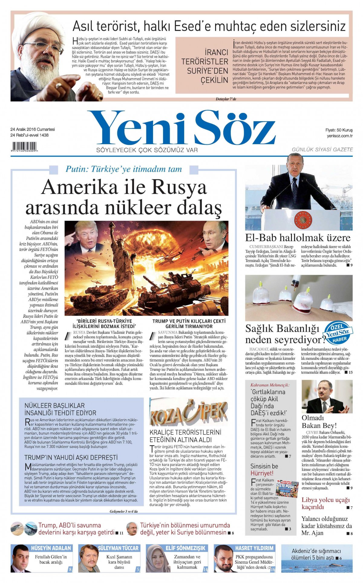 24 Aralık 2016 gazete manşetleri - 4