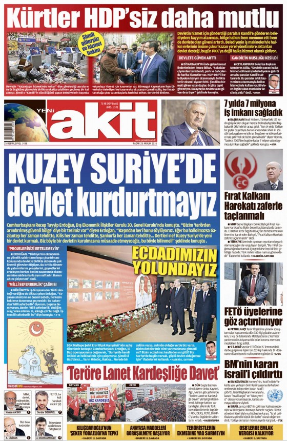 25 Aralık 2016 gazete manşetleri - 388