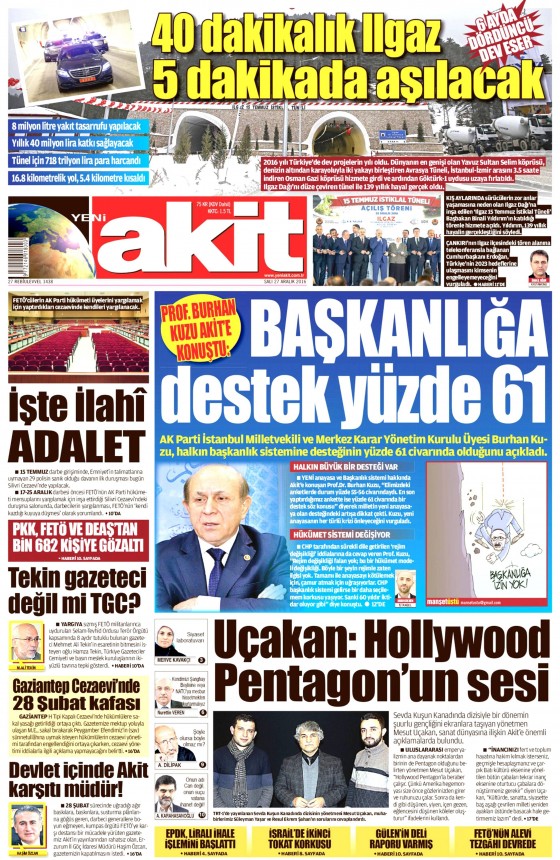 27 Aralık 2016 gazete manşetleri - 12