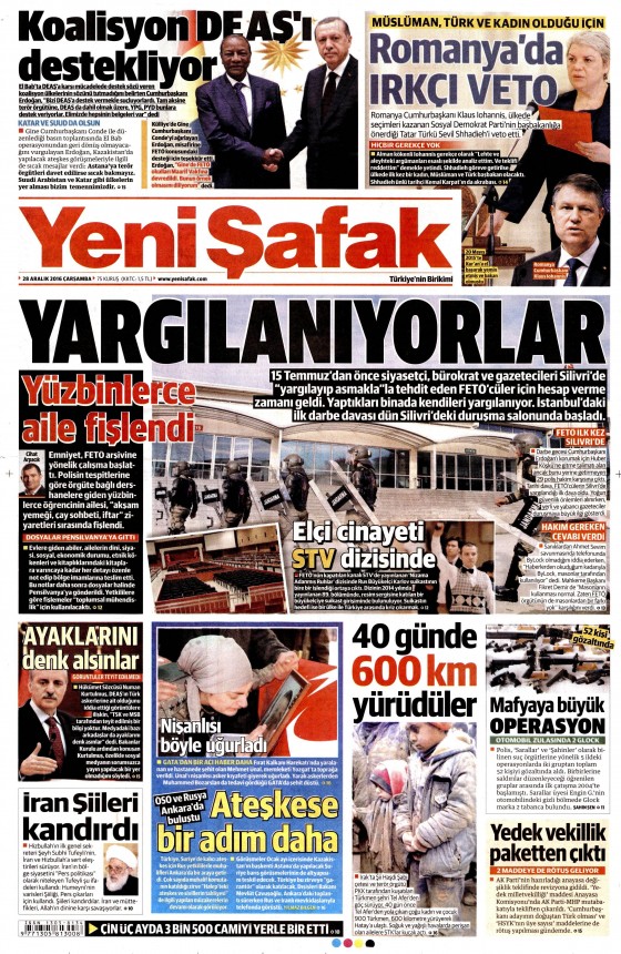 28 Aralık 2016 gazete manşetleri - 518