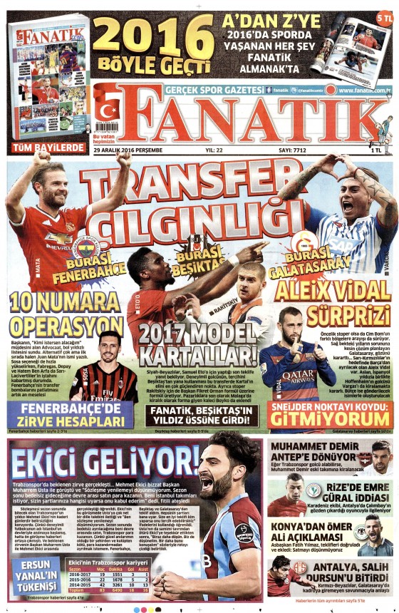 29 Aralık 2016 gazete manşetleri - 3