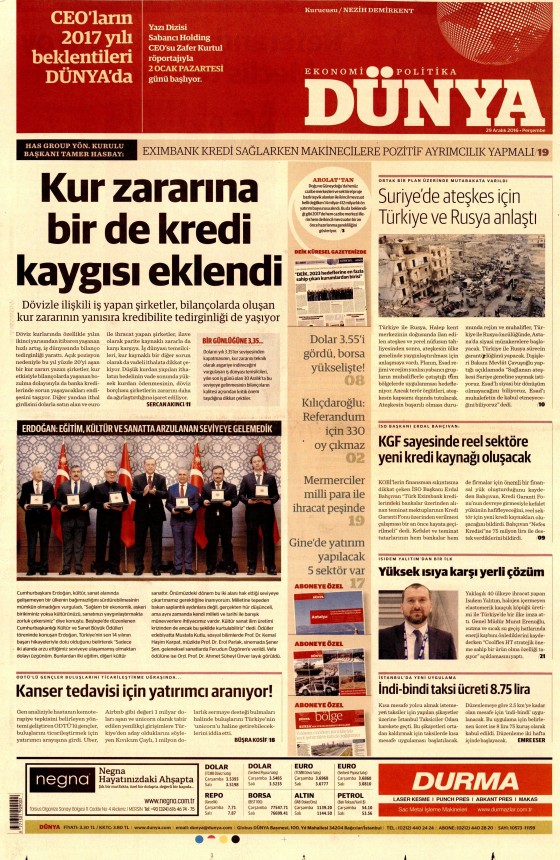 29 Aralık 2016 gazete manşetleri - 5