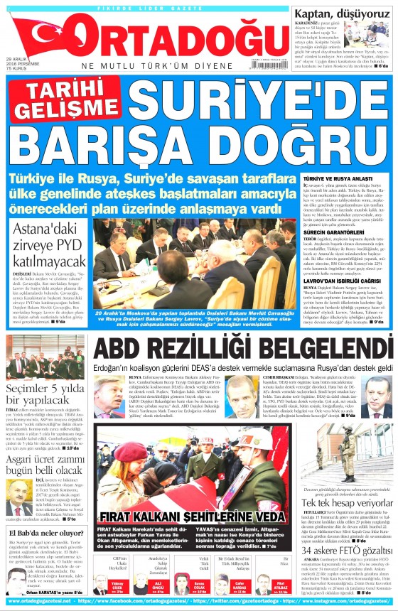 29 Aralık 2016 gazete manşetleri - 8