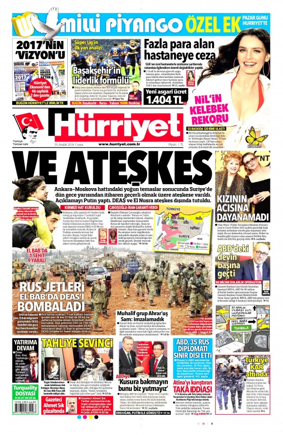 30 Aralık 2016 gazete manşetleri - 4