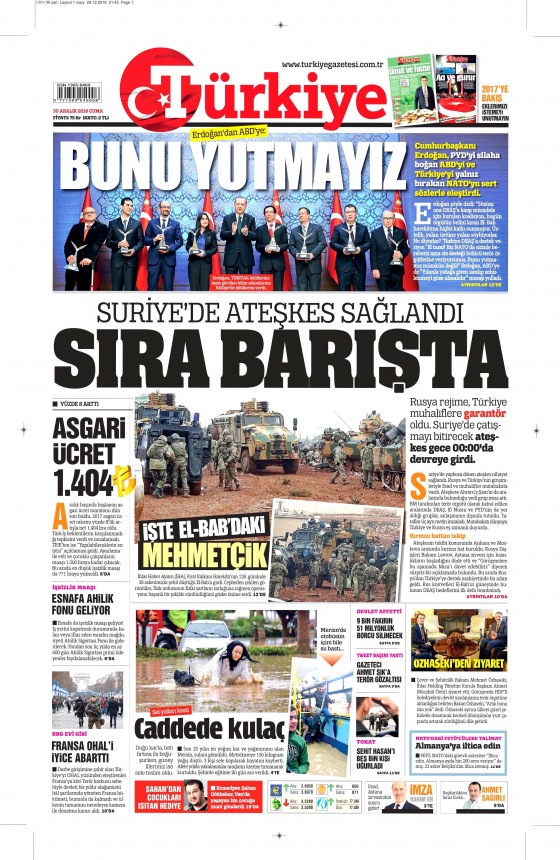 30 Aralık 2016 gazete manşetleri - 10