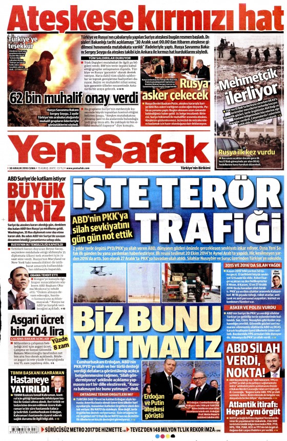 30 Aralık 2016 gazete manşetleri - 3