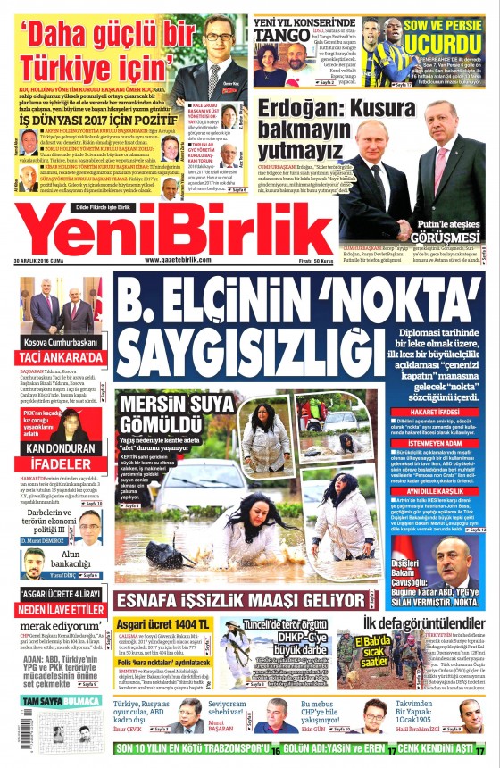30 Aralık 2016 gazete manşetleri - 23