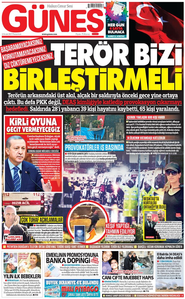 2 Ocak 2017 gazete manşetleri - 8