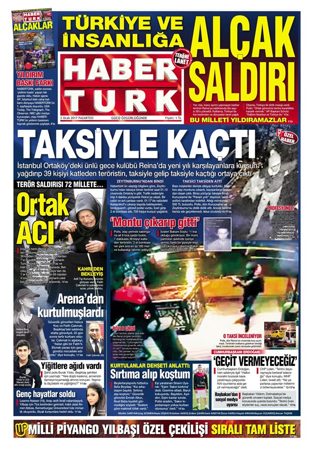 2 Ocak 2017 gazete manşetleri - 15