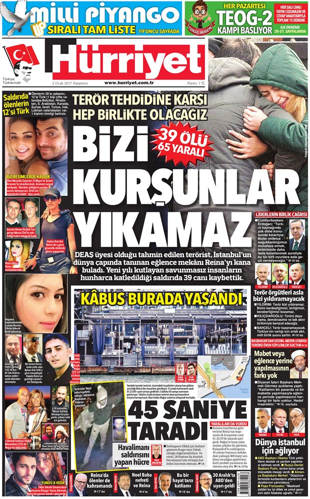 2 Ocak 2017 gazete manşetleri - 19