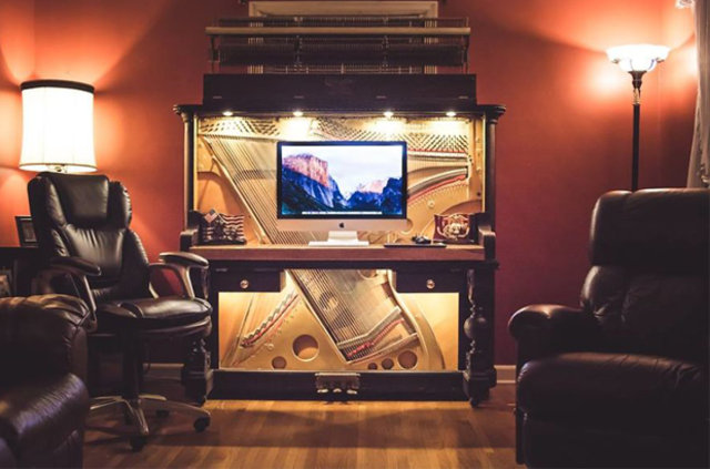 110 yıllık piyanoyu bakın neye dönüştürdü - 16