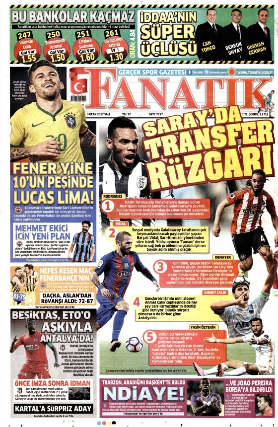 3 Ocak 2017 gazete manşetleri - 11