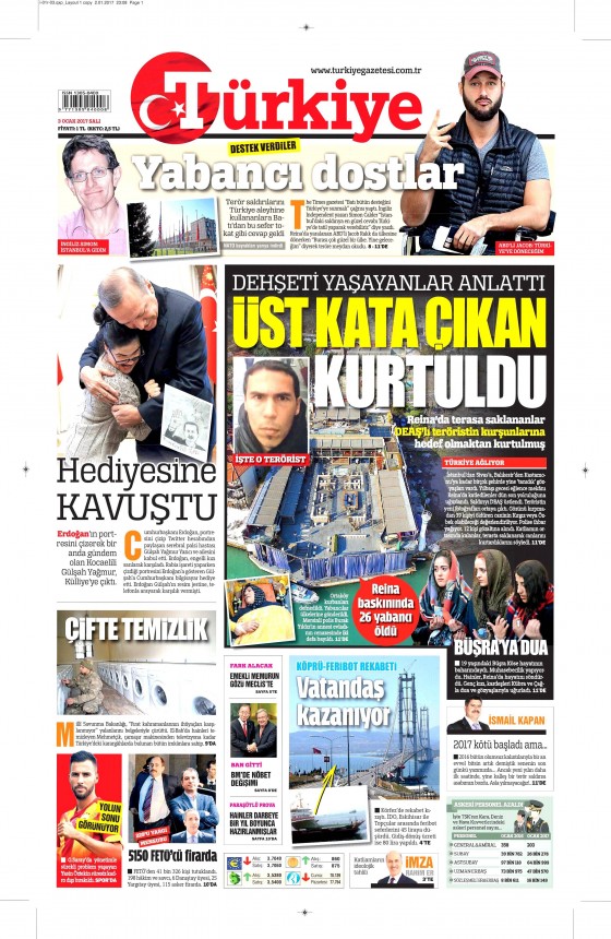 3 Ocak 2017 gazete manşetleri - 14