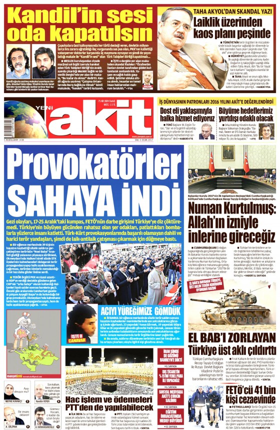 3 Ocak 2017 gazete manşetleri - 17