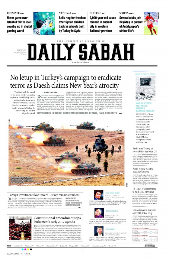 3 Ocak 2017 gazete manşetleri - 29